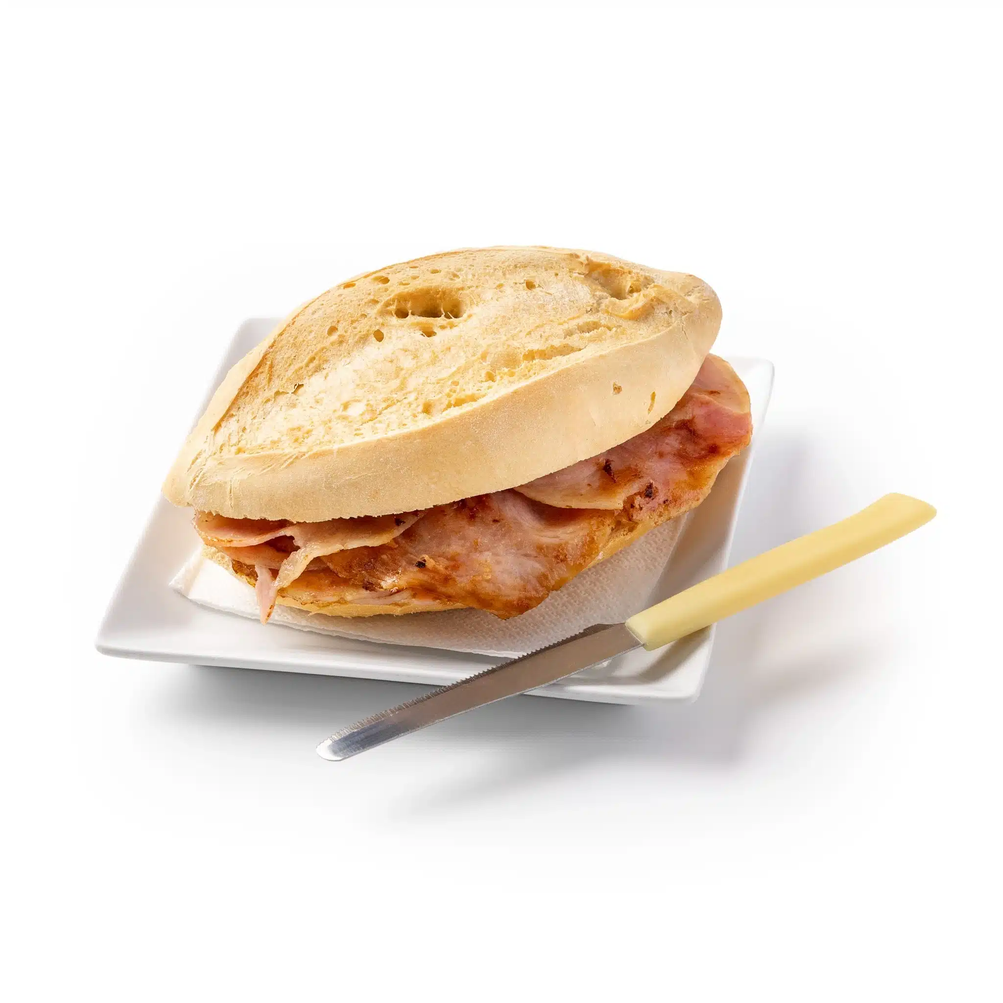 Bocadillo de pollo con bacon