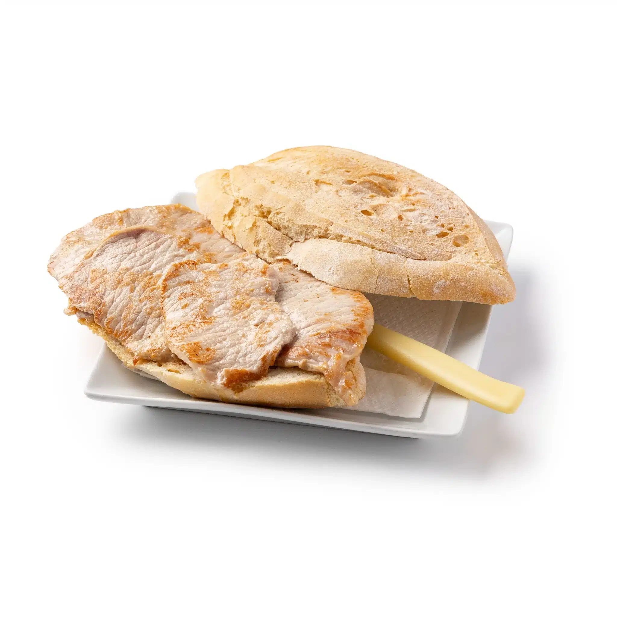 Bocadillo de lomo con queso